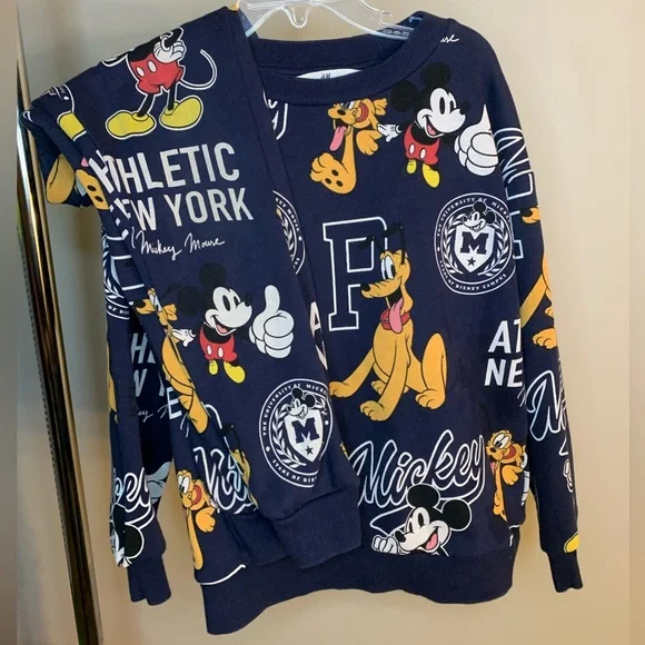 Disney × H&M Mickey Mouse 2-Piece Sweatshirt & Jogger Set – Size 6X - Picture 11 of 11